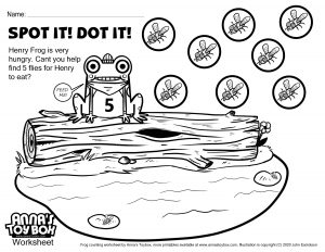 Spot 5 school frog worksheet